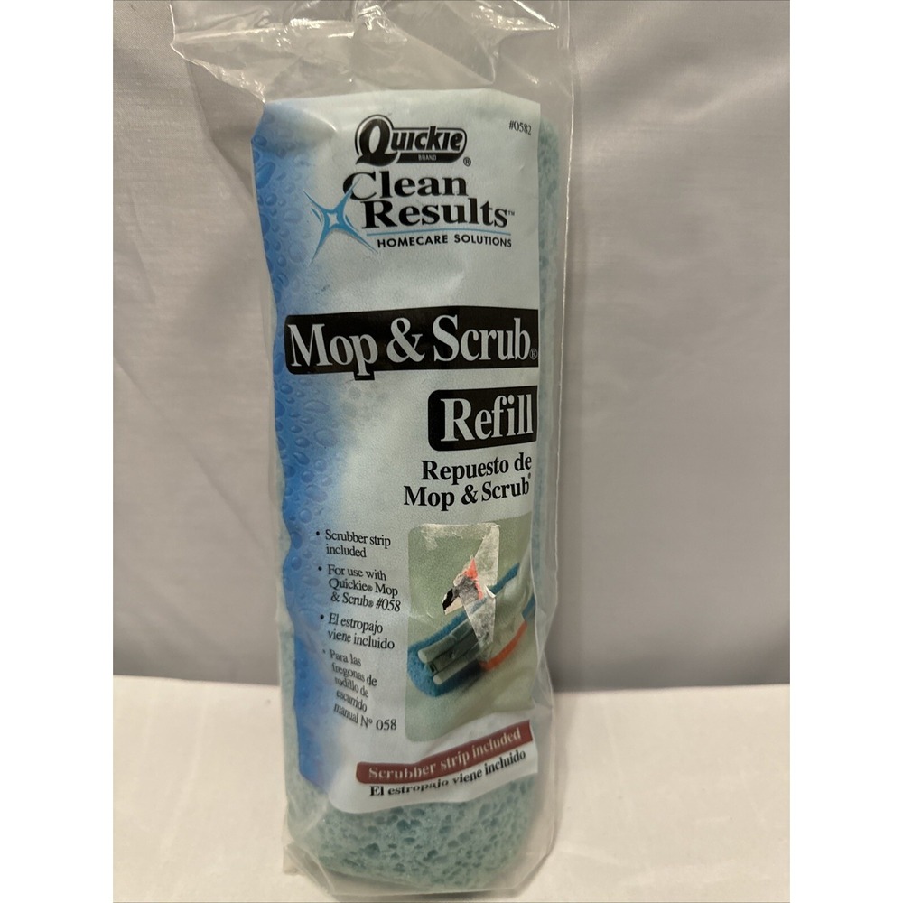 Quickie Clean Results Mop & Scrub Refill 0582 Mop Head